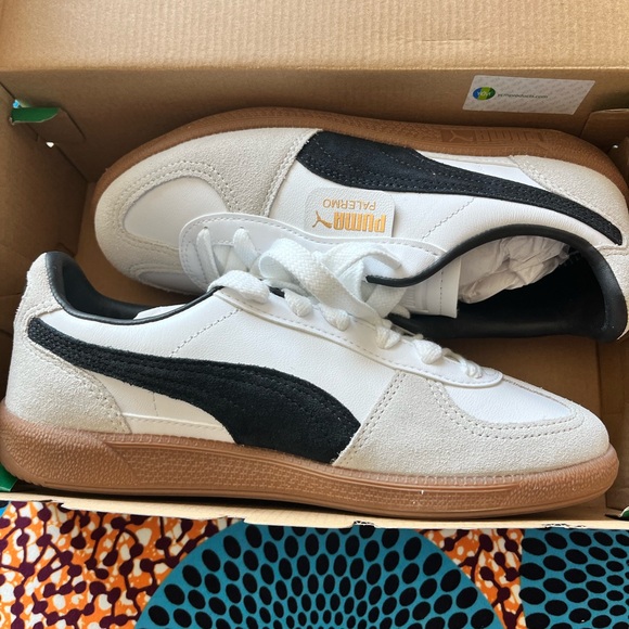 Puma Palermo White Sneakers in Women's, Sz 7, NIB - Picture 4 of 14